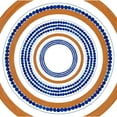 thumbnail image 3 of Pinto, Patricia 12x12 Black Modern Framed Museum Art Print Titled - Italian Dotted Circle Tile, 3 of 5
