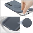thumbnail image 3 of For Samsung Galaxy A17 5G Silicone Case with Strap Ring Kickstand Phone Cover Sky Blue, 3 of 5