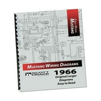 Scott Drake MP-2-P 1966 Mustang Wiring Diagram Manual Large Format