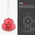 thumbnail image 2 of MDF® Acoustica® Deluxe Lightweight Dual Head Stethoscope - Free-Parts-for-Life & Lifetime Warranty - Red and White (MDF747XP-R29)…, 2 of 15