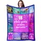 thumbnail image 1 of LHSHID 18th Birthday Gifts for Girls 18th Birthday Decorations for Girl Blanket Gifts for 18 Year Old Girl Gifts for Daughter Bestie Sister 18th Birthday Gift Ideas 18th Bday Decor 30x40in, 1 of 5
