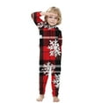 thumbnail image 2 of Nnhblu Christmas Family Pajamas Matching Set Xmas Holiday Zip Up One Piece PJs Snowflake Plaid Print Hooded Sleepwear, 2 of 6