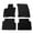 Black, variant on Ikon Motorsports Floor Mats Compatible With 2021-2025 Ford Bronco Sport, Beige Nylon Car Auto Front Rear Carpets Liner 4PC Set Protector