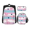 thumbnail image 1 of Disketp Flamingo1 Mochila Estampada de Gran Capacidad con Lonchera y Estuche, Set de 3 Piezas para Estudiantes, 1 of 7