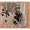 thumbnail image 3 of MDA Home Glamour Floral Gray/Brown Polypropylene Area Rug - 9'6" x 13'10", 3 of 4