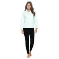 thumbnail image 5 of Casual Nights Women's Soft Bed Jacket, Button Front Long Sleeve Sleep Top with Pockets, 5 of 5