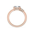 thumbnail image 2 of 0.70 T.C.W Oval Shaped Real Diamond New Design Solitaire Wedding Ring for Women Solid 18K Rose Gold Size 3.5, 2 of 8