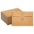 thumbnail image 1 of 40 Pcs Kraft Paper Envelopes with String Tie Closure Project Pockets Document Organizer, 4.53 x 6.7 Inches (Brown), 1 of 7