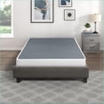 thumbnail image 5 of California King Metal Mattress Foundation - Black Frame with White Textured Fabric Cover, 600lbs Capacity, 5 of 10