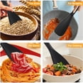 thumbnail image 6 of Januofit Multifunction Cooking Spoons for Nonstick Cookware, Seamless Design Silicone Spatula Spoon for Mixing, Scoop and Scrape, Dishwasher Safe, Black & Gray, 6 of 8