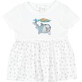 thumbnail image 3 of Inktastic Pizza Shark Girls Baby Dress, 3 of 5