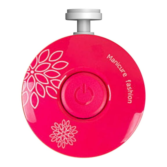 Dengmore New Baby Nail Care Electric Nail Pedicure Clippers Cutter Aldult Polisher Scissors 6pcs Grinding Head For Newborn Red