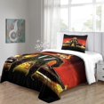 thumbnail image 3 of Ghost Rider Marvel Bedding Set Duvet Cover Superhero Theme Quilt Cover Breathable Microfiber Single 135*200 Cm, 3 of 5