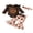 Brown-Cutes Little Turcky, variant on RUINIXCW Newborn Baby Girl Thanksgiving Outfit Infant Baby Girls Fall Winter Clothes Turcky Rolls Print Long Sleeve Romper Flare Pants Headband Set