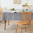 thumbnail image 4 of Rectangular tablecloth cover, splash resistant plastic tablecloth that can be wiped for dining, camping, indoor, outdoor, 4 of 5
