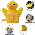 thumbnail image 4 of 4Pcs Bath Wash Mitt Towel Bath Shower Gloves with Animal Designs for Children Bath, 4 of 6