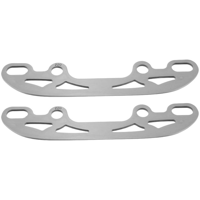 2 cuchillas de repuesto de acero inoxidable para patines de hielo, patines de deriva, piezas para patines de ruedas, cuchillas de hockey sobre hielo, accesorios para patines de hielo