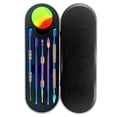 thumbnail image 1 of Herramientas para tallar madera con cera: Kits de herramientas para esculpir arcilla de acero inoxidable, arcoíris de doble tamaño, 7 piezas, con contenedor de silicona para niños, cera de m, 1 of 5