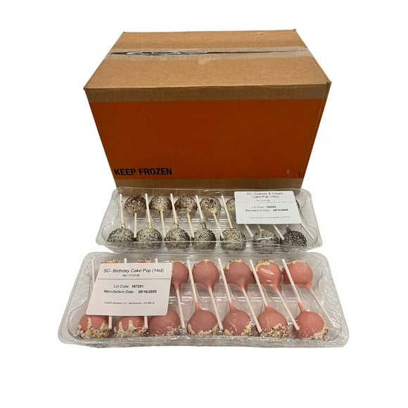 Member's Mark Birthday Cake and Cookies and Cream Cake Pops, 14 ct.