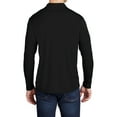 thumbnail image 2 of Mafoose Men's Posi-UV Pro Long Sleeve Polo Shirt Black X-Small, 2 of 5