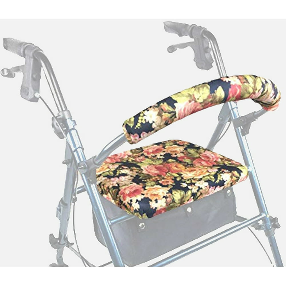 Crutcheze Rollator Walker Seat and Backrest Covers Designer Fashion