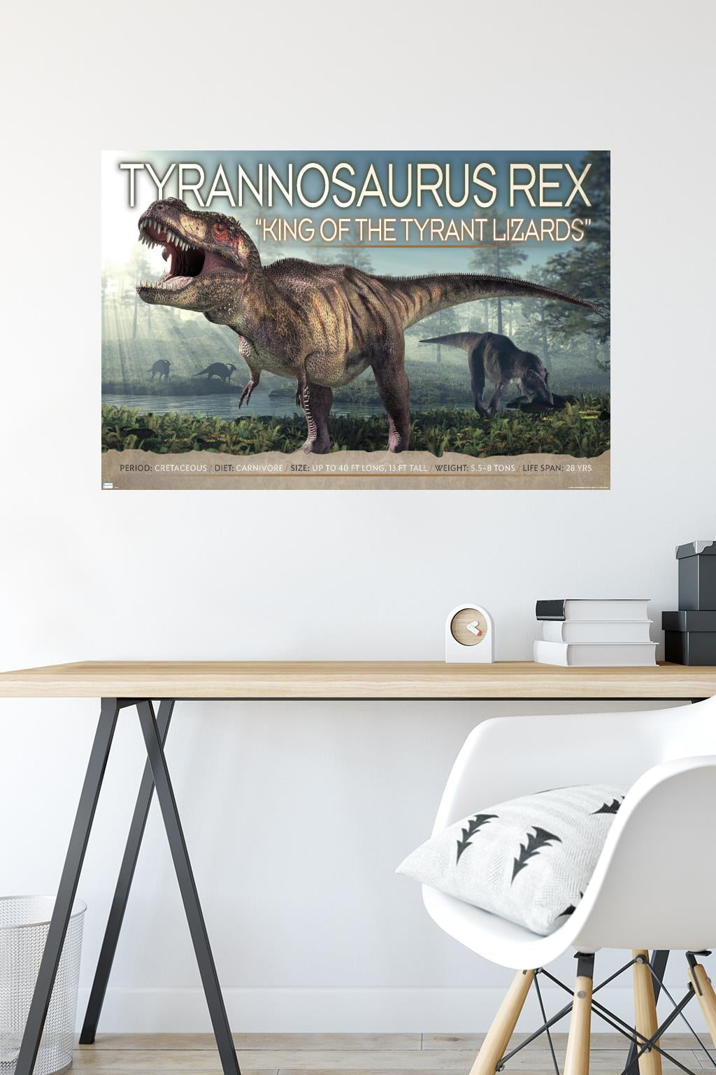 Dinosaurs - T-Rex Wall Poster, 22.375" x 34"