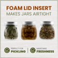 thumbnail image 3 of Galashield Mason Jars 8 Oz | Canning Jars wide Mouth | Small Mason Jars with Lids [6 Pack], 3 of 7