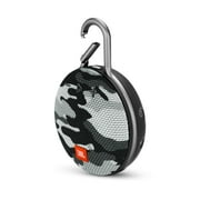Open Box JBL Clip 3 Portable Bluetooth Speaker with Speakerphone, Black Camo, JBLCLIP3BCAMOAM-B