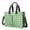 Green and White Checkered Pattern-1, variant on Brown and Black Checkered Pattern Canvas Messenger Tote Bag, Nurse Handbag with Multi Pockets & Removable Strap, Durable Canvas Gifts for Work Travel Shopping