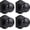 Oil Rubbed Bronze, variant on Door Knobs Interior,Classic Decorative Antique Brass Dummy Door Knob, Durable Stylish Hardware for Indoor Use- 2 Pack