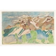 thumbnail image 3 of Reijer Stolk 14x11 Black Modern Framed Museum Art Print Titled - Mountain Landscape (1936 - 1938), 3 of 5