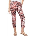 thumbnail image 4 of Rachel Roy Womens Printed Casual Cropped Pants, Red, 10 Short, 4 of 4