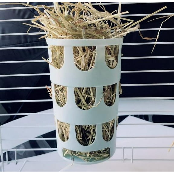 Bunny Hay Feeder Rack Pet Hanging Cage Grass Feeder for Small Animals Rabbit Guinea Pig Chinchilla Hay Feeder