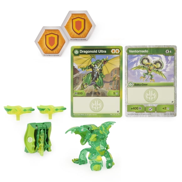 Bakugan Ultra, Dragonoid with Transforming Baku-Gear, Armored Alliance 3-inch Tall Collectible Action Figure