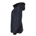 thumbnail image 3 of Womens Winter Coat Faux Fur Trim Hooded Down Alternative Puffer Jacket - Navy (Small), 3 of 4