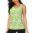 thumbnail image 1 of Balery Cute Frogs Camiseta sin mangas estampada ligera para mujer, tops de entrenamiento sin mangas, camisetas de yoga transpirables de secado rápido.-X-Large, 1 of 7