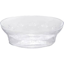(10 PACK) EcoQuality 10 oz Crystal Like Clear Plastic Bowls - Disposable Plastic Salad Bowls China Like, Heavy Duty Plastic Dessert Bowls for Baby Showers, Weddings, Birthday Party, Receptions