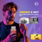 (2 Pack)Creatine Monohydrate Gummies - with Collagen & BCAA Creatine Supplement, for Maximum Strength, Muscle Growth, Energy & Endurance - 90 Count