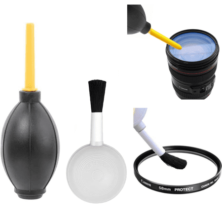 Dust Cleaner Blower and Blower with Brush Kit for Sony Nikon Canon Pentax Olympus & More Camera & Camcorders