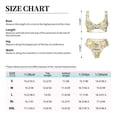 thumbnail image 6 of Wukai Lemon Leaves Women's Bikini Set Two Piece,wimsuit High Waisted V Neck Twist Front Adjustable Spaghetti Straps Bathing Suit-, 6 of 7
