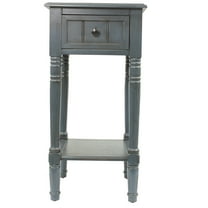 Decor Therapy Simplify 1-Drawer Accent Table, Narrow End, 28" x 14" x 14" -  Antique Navy