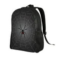thumbnail image 2 of Fotbe Black Spider On Web Travel Laptop Backpack, Business Slim Sturdy Laptops Backpack, Water Resistant College School Computer Bag Gift for Men & Women Fits 15.6 Inch Notebook, 2 of 8