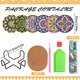 thumbnail image 5 of Atopoler 6 piezas Posavasos de pintura de diamantes con soporte Posavasos de taza de mandala de bricolaje Base de corcho Alfombrilla antideslizante para bebidas para cocina Suminis, 5 of 5