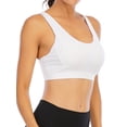 thumbnail image 4 of YouLoveIt Women's Sports Bra Medium Support Cross Back Padded Sports Bra Workout Yoga Running Activewear Yoga Bras Push Up Padded Bras Middle Impact Sports Bra, 4 of 8