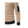 thumbnail image 6 of Men's Slim Fit Ribbed Knit Sweater with Zip Shawl Collar Casual Pullover Top, 6 of 7