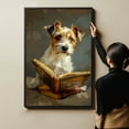 thumbnail image 6 of Russell Terrier Decor Poster Unframe, Russell Terrier Dog Canvas Wall Art, Dog Reading Book Canvas Print Painting Poster Wall Decor Dog Lovers Gifts, 6 of 6