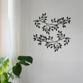 thumbnail image 5 of LHNFT 2Pcs Metal Tree Leaf Wall Decor Black Scroll Vines Metal Wall Art Branch Wall Ornament for Living Room Bed Room Indoor and Outdoor Decor, 5 of 5