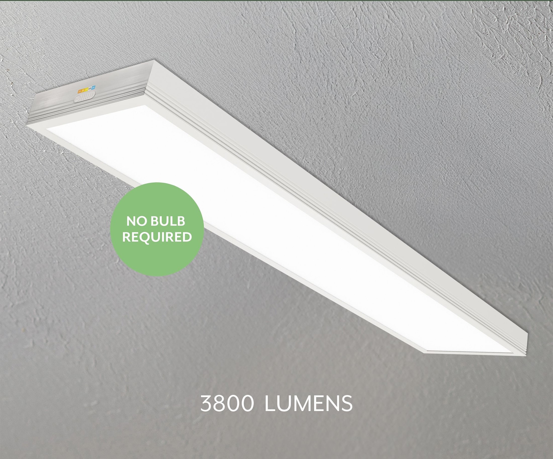 ETI 4 Ft. Modern LED Linear Flush Mount, Adjustable Color Temps photo 6