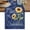 MidNightBlue, variant on You Are My Sunshine Table Runner, Yellow Sunflowers Cute Bees Heart Blue Washable Cotton Linen Table Runners 48 Inches Long, Dresser Scarf Runner for Nightstand/Coffee/End Tables 13''x48''