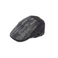 thumbnail image 1 of Wuxian Mens Newsboy Hat Beret Leather Solid Color Distressed Adjustable Driving Fishing Fashion Flat Hats Classic Vintage Trendy Casual Comfortable Stylish Outdoor Gatsby Cabbie Caps,Black,One Size, 1 of 2
